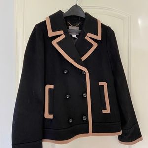 J Crew cropped Pea Coat 10 Euc